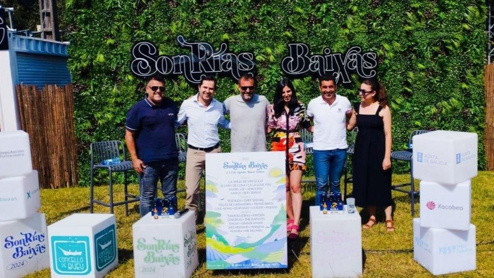 La presentación del festival, ayer en Bueu.