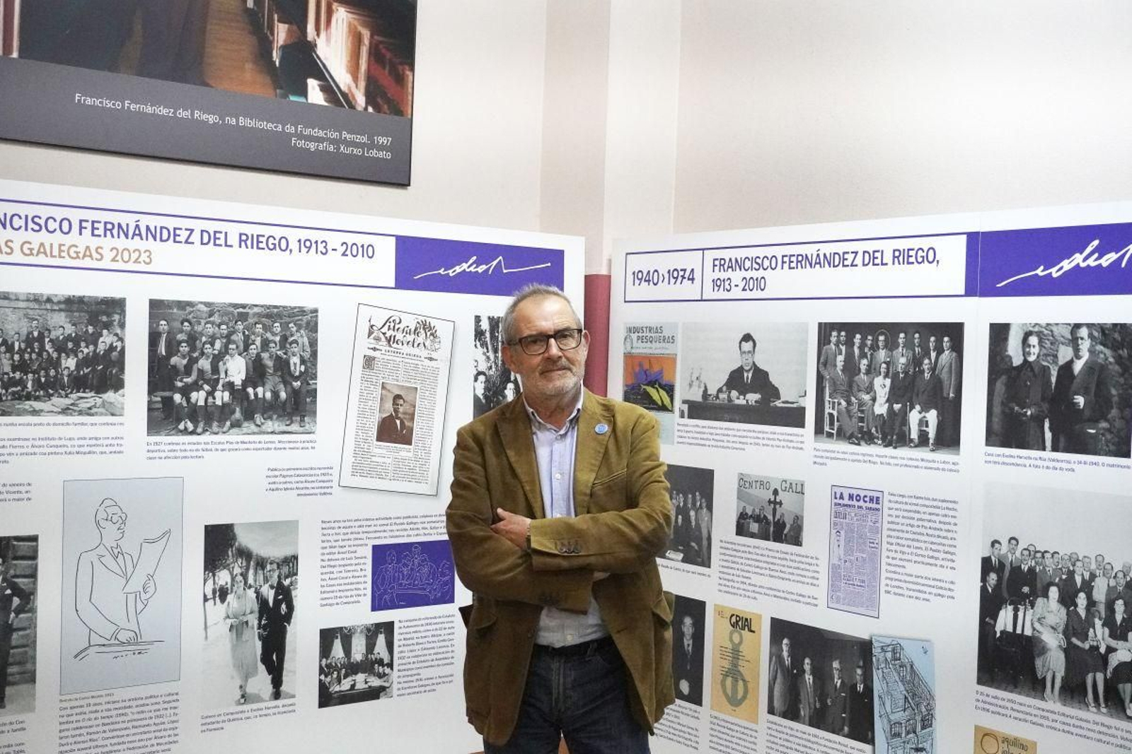 Xosé Manuel Soutullo, na sede da Fundación Penzol.