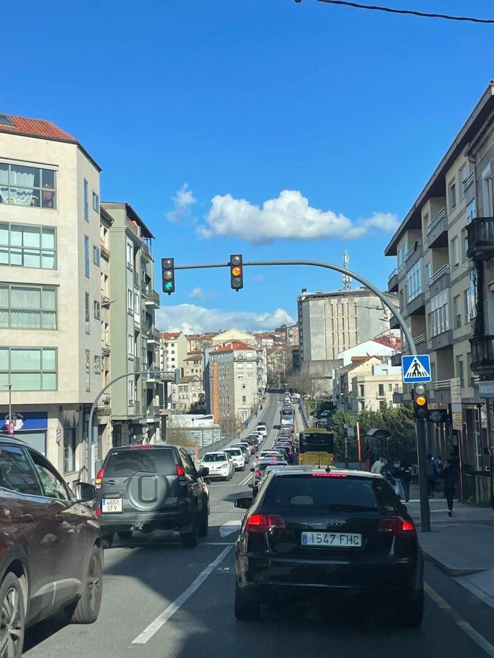 Atascazo en Ourense.