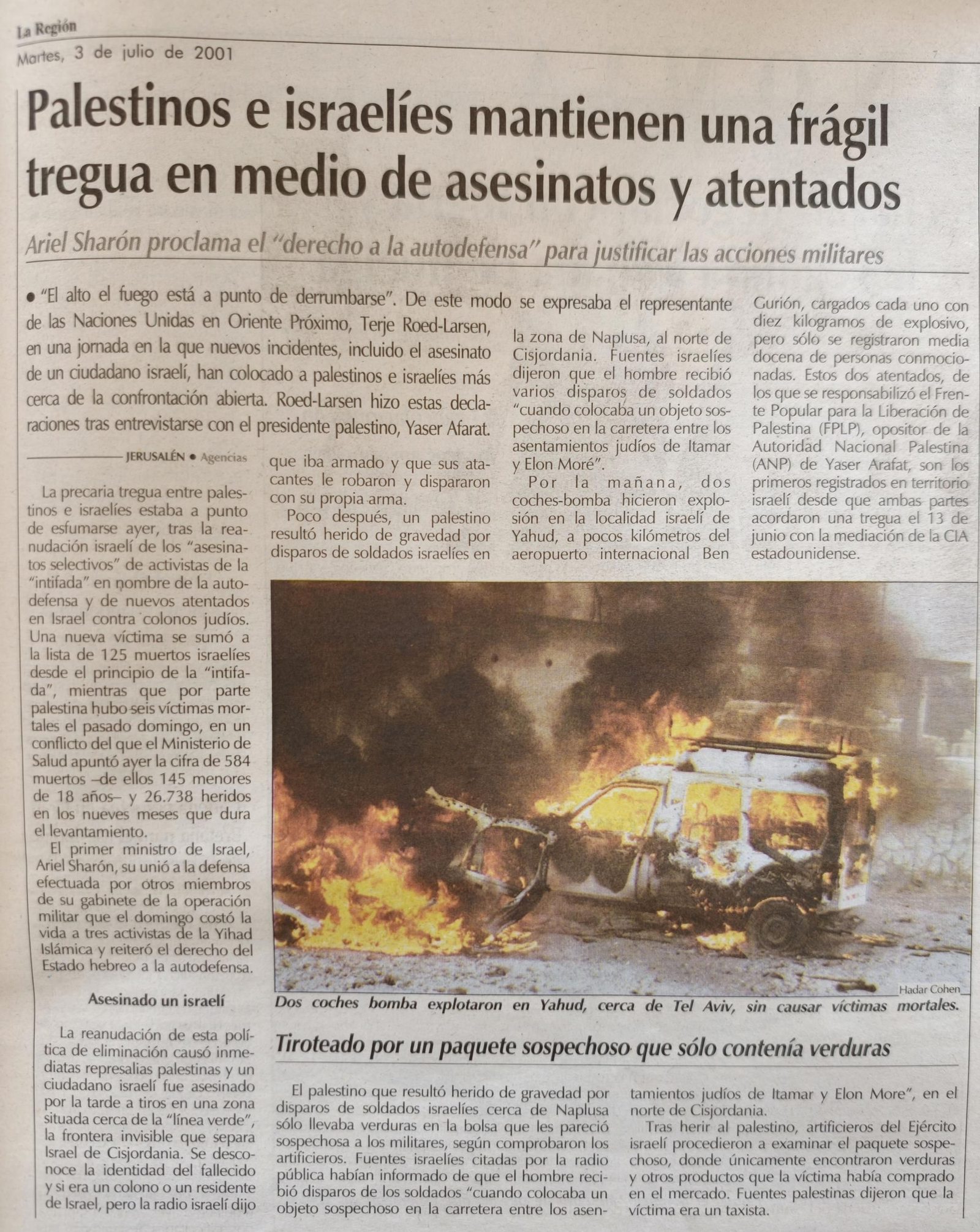 3 de julio de 2001.
