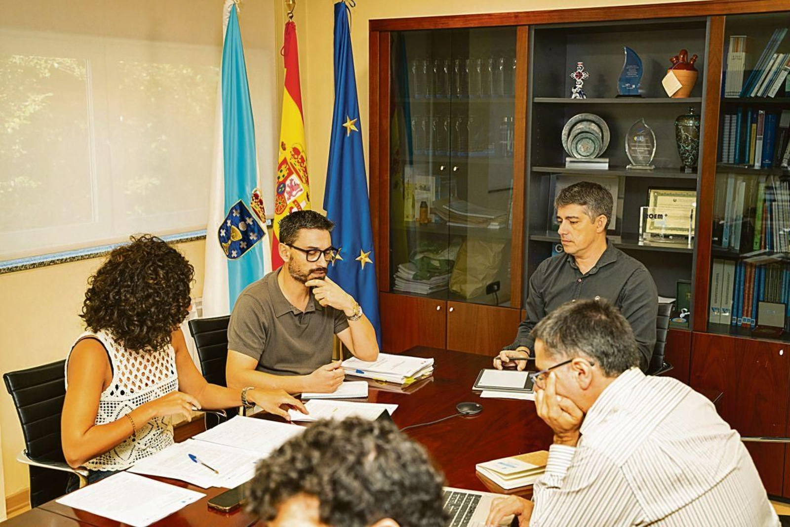 La reunión de la Oficina da Seca con Augas de Galicia y otros organismos.