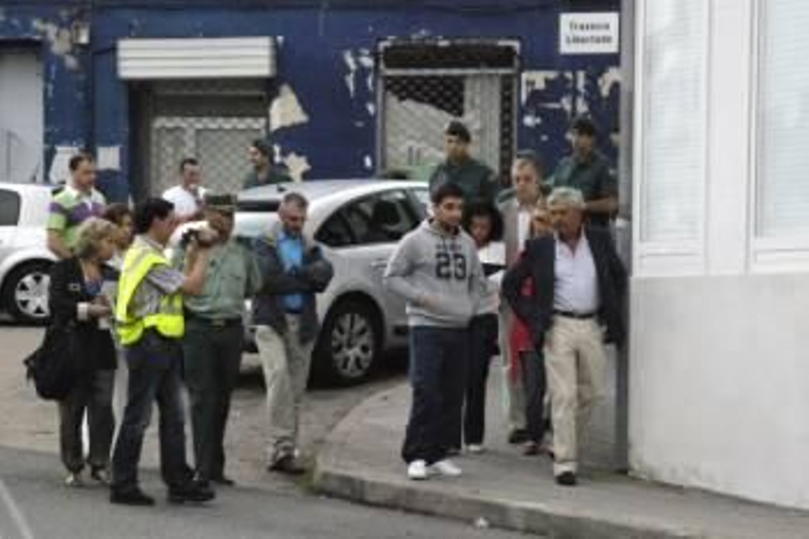Manuel Mouriño, con una sudadera con el número 23, el día en que se reconstruyeron los hechos. (Foto: LUIS BLANCO)