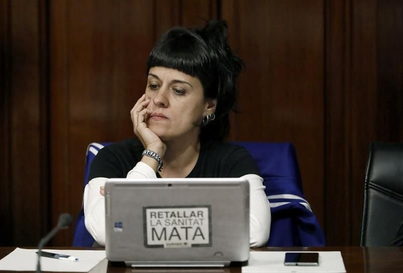 La diputada de la CUP, Anna Gabriel