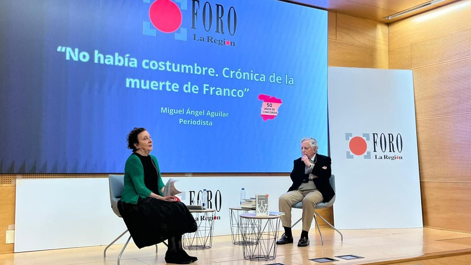 “No había costumbre. Crónica de la muerte de Franco”, la conferencia de Miguel Ángel Aguilar.