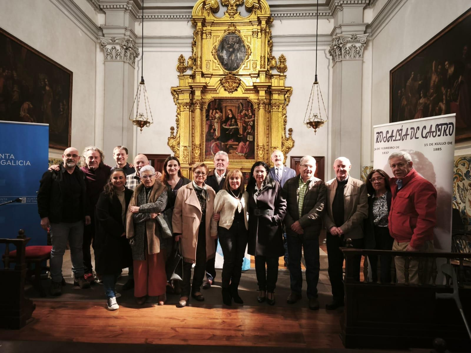 Grupo de Asistentes al homenaje a Rosalía de Castro