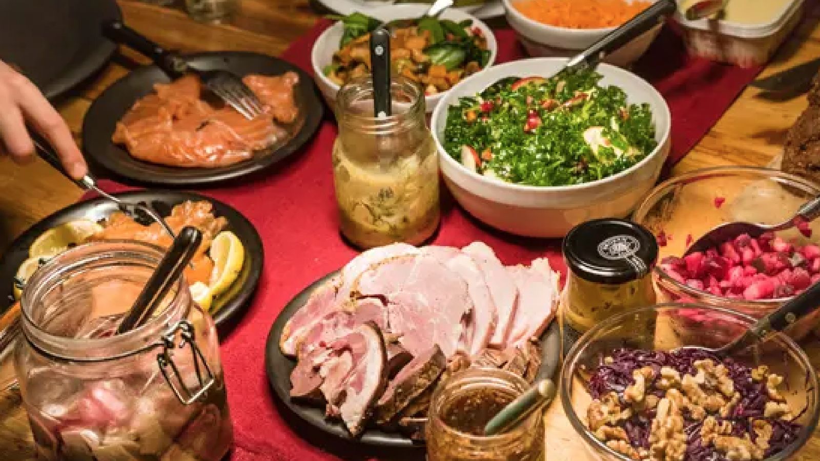 El "julbord" de la tradición sueca