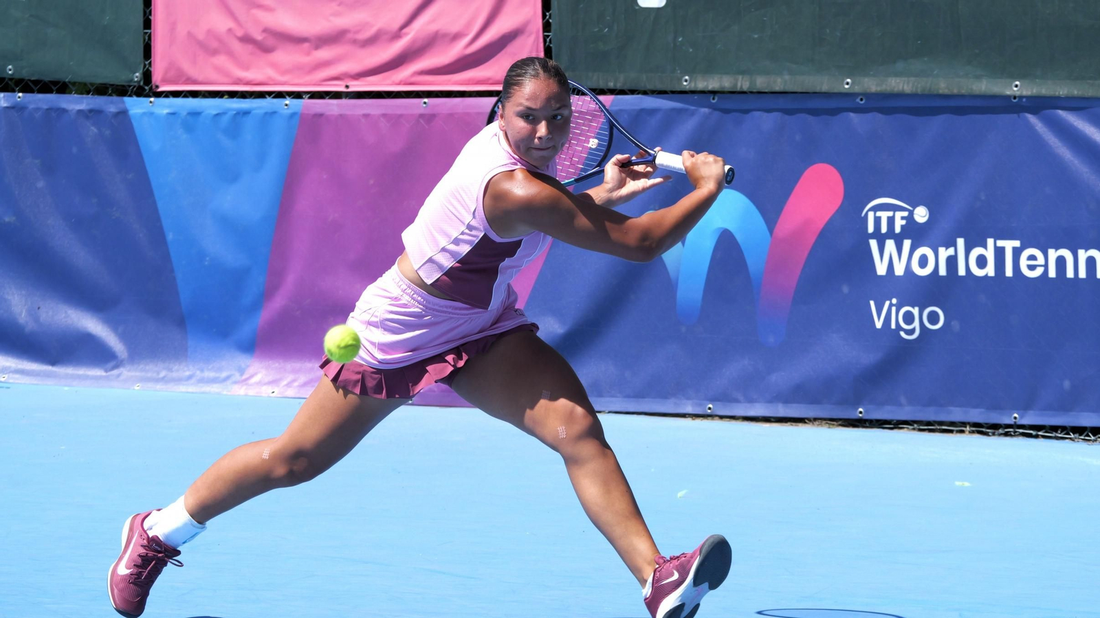 La cabeza de serie número uno, la belga Sofia Costoulas, que cayó eliminada ayer.