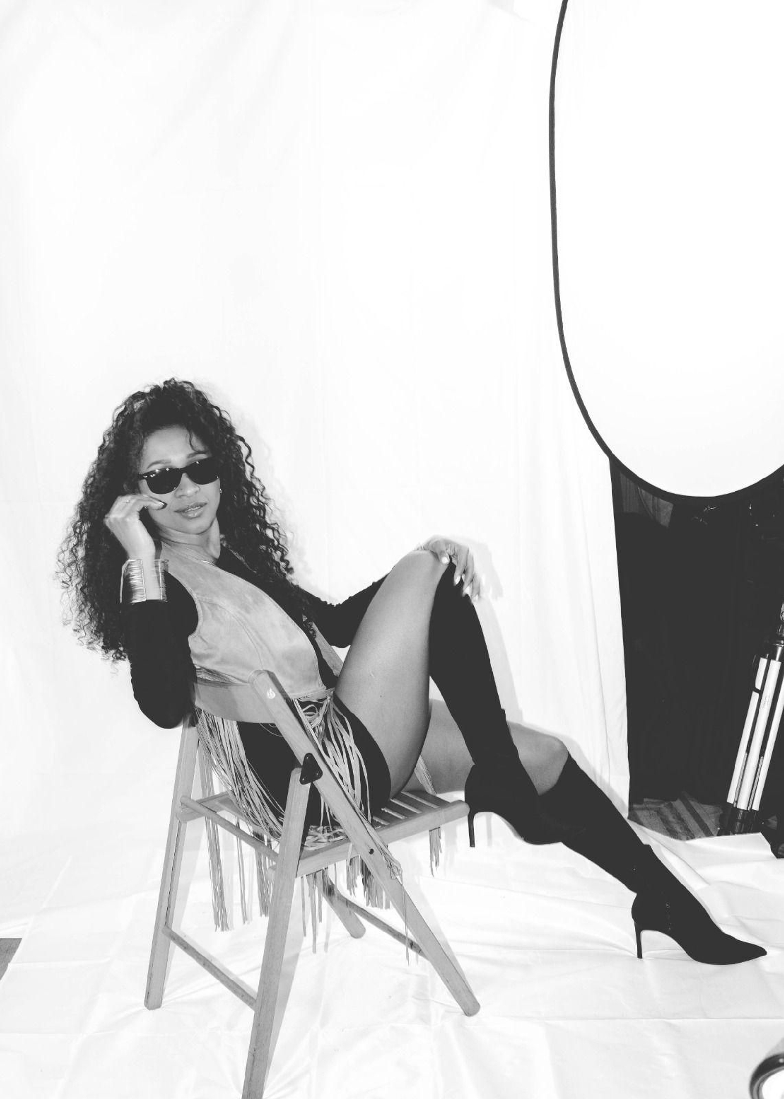 Gina, en una sesión.