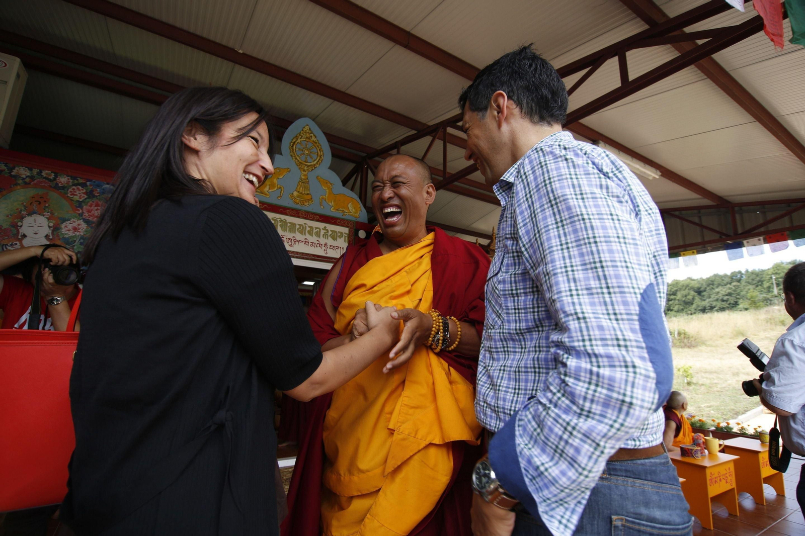 Inauguración do templo budista en Ventoselo