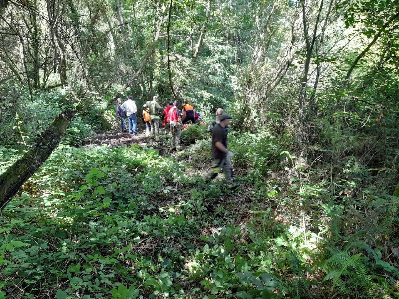 Lugar donde fue hallado el nonagenario desaparecido en Verea. (FOTO: GUARDIA CIVIL).