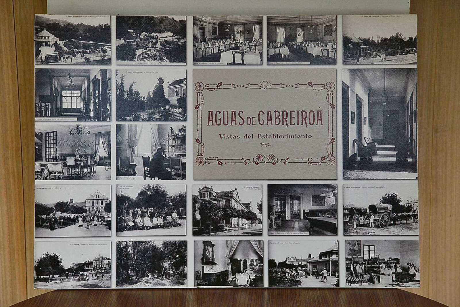 Postales del antiguo balneario de Cabreiroá.