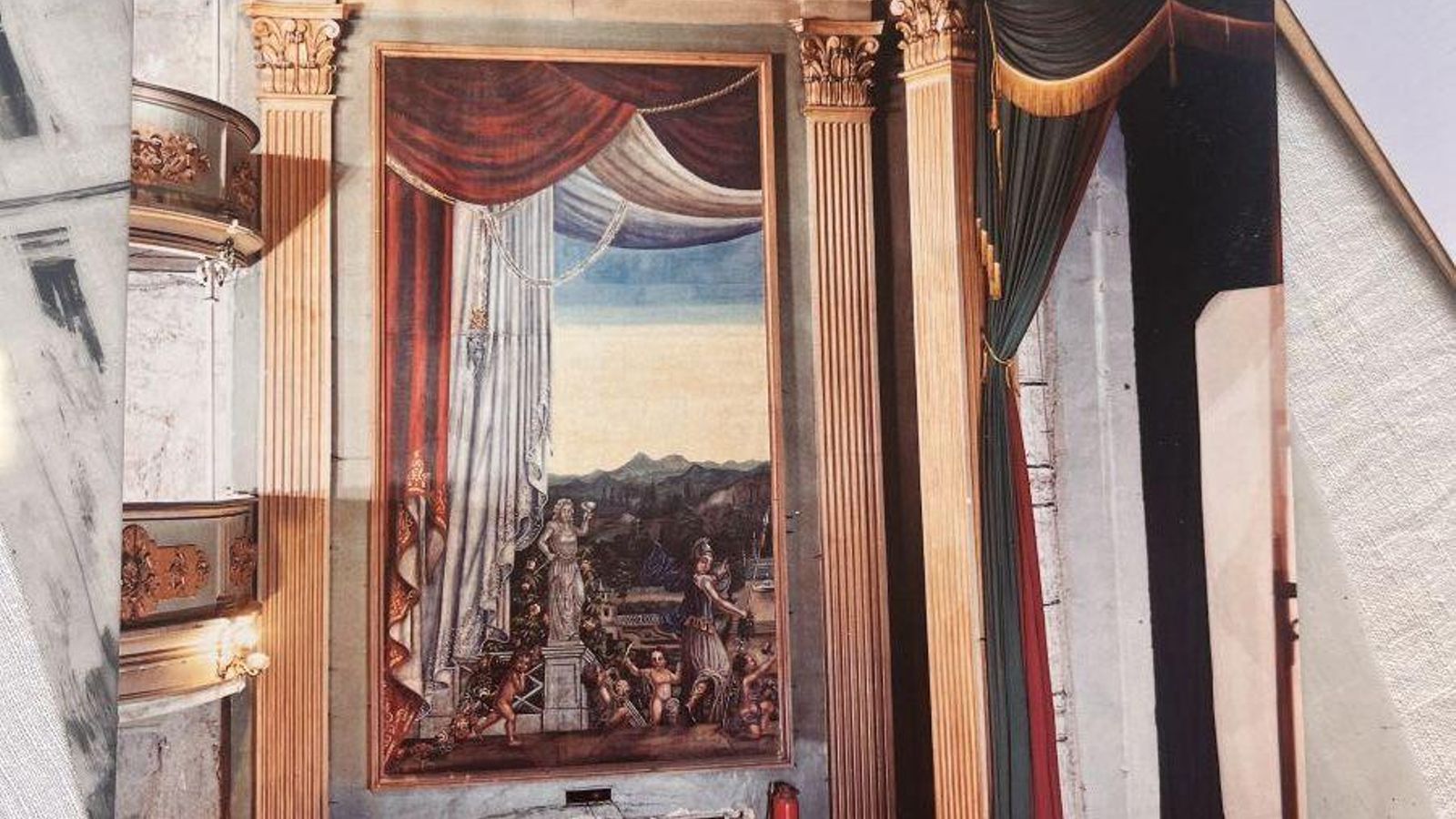 Pintura que desapareció con la reforma.