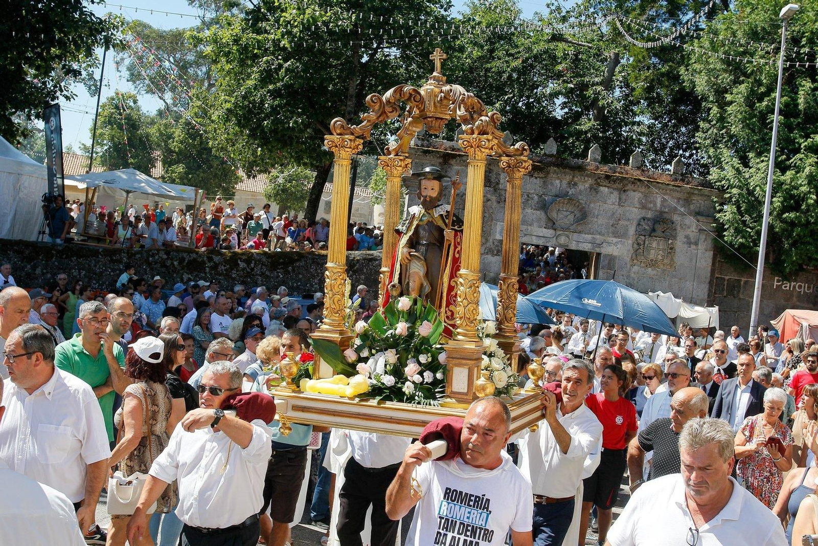 Procesión en la romería de San Roque.
