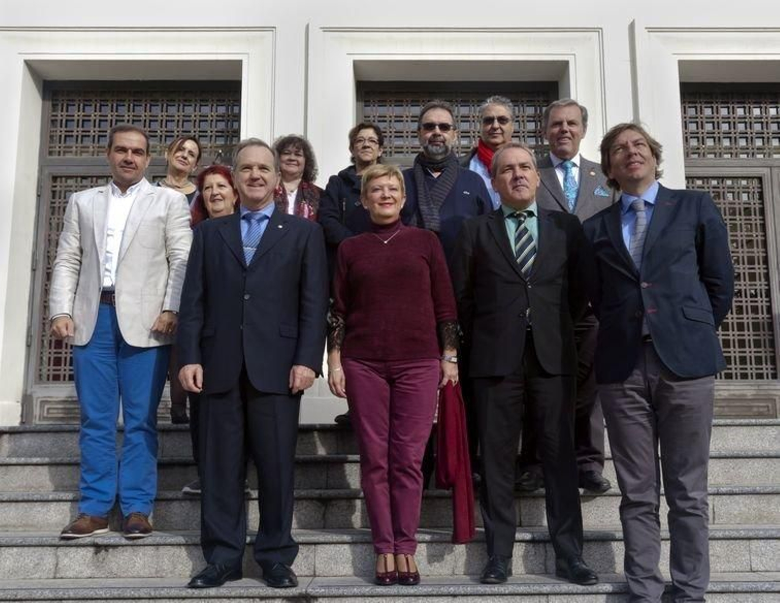 La comisión permanente del Consejo, con Consuelo Rumí.