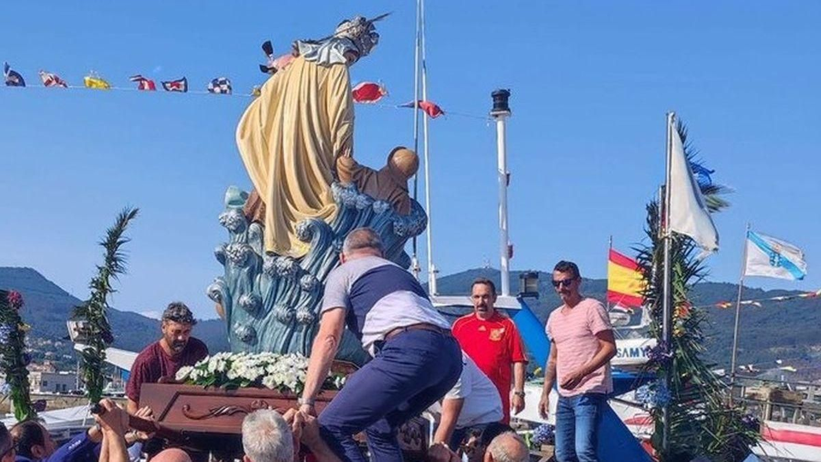 Procesión de la Virxe do Carme de Moaña.