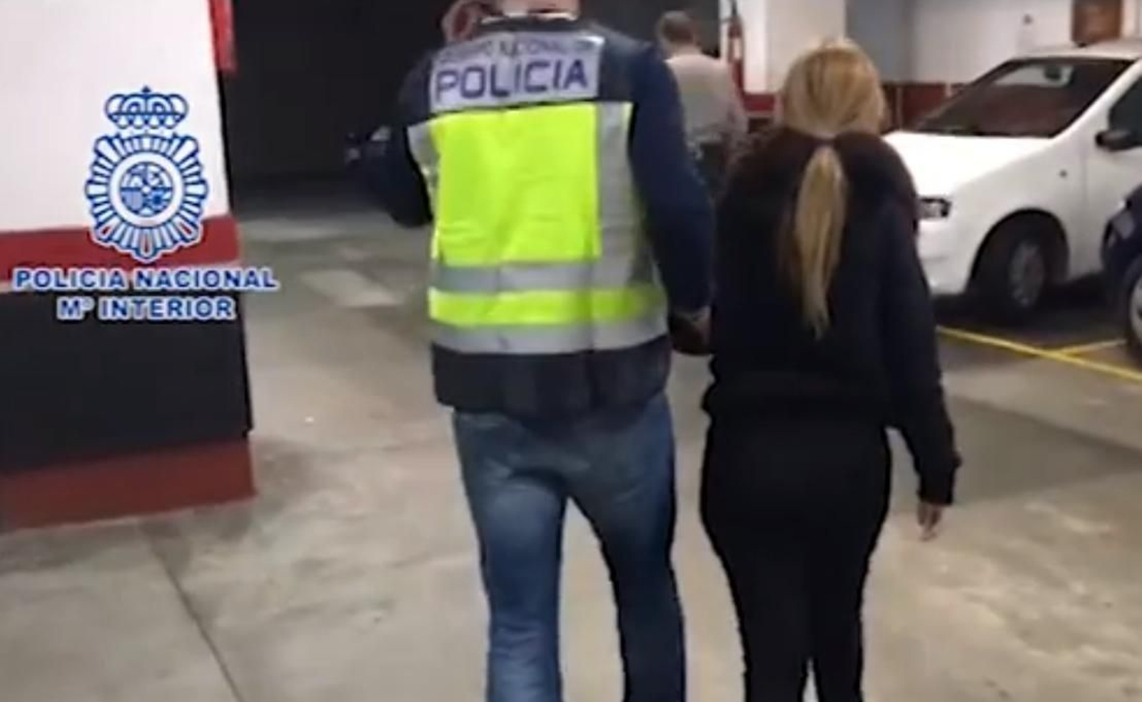 El momento de la detención por parte de la Policía Nacional.