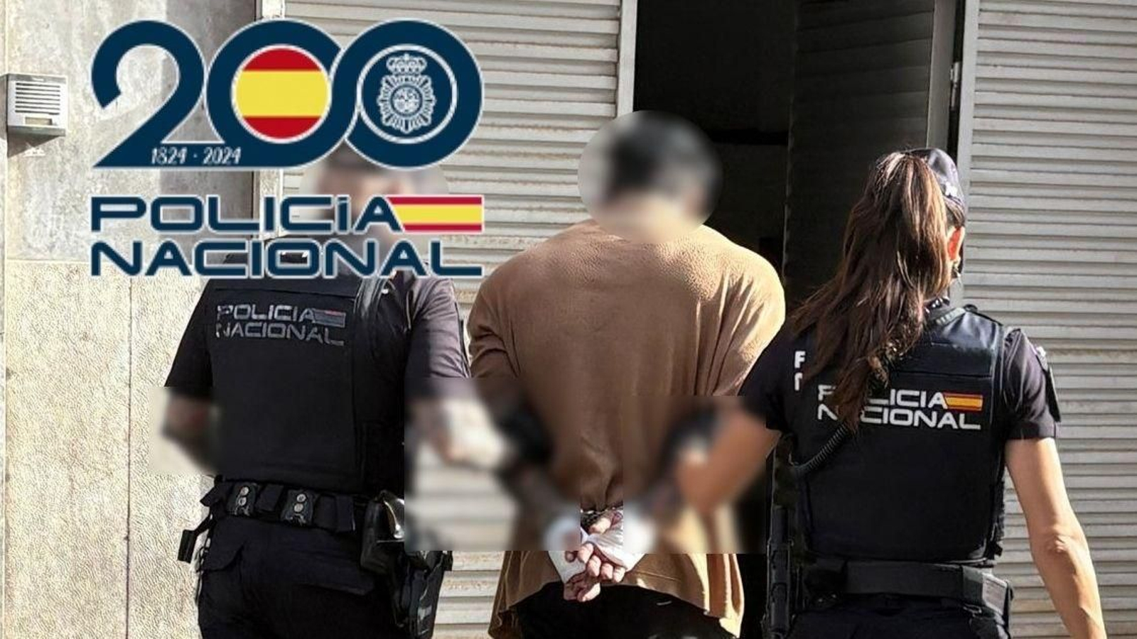 Imagen del operativo practicado por la Policía Nacional