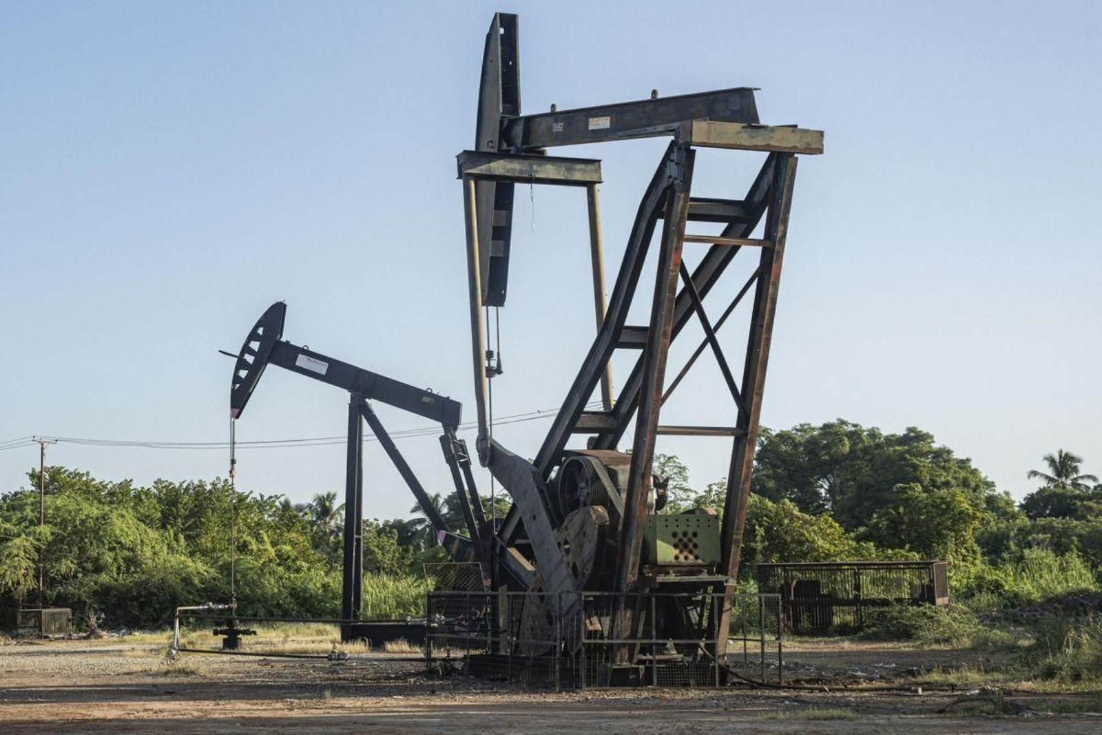 Pozo petrolífero en la localidad de Calimas, en Venezuela.