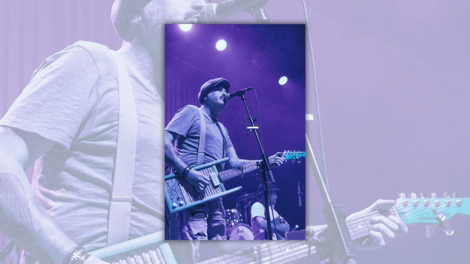 Jay Doe, voz, guitarra y líder de The Blues Moonshiners.