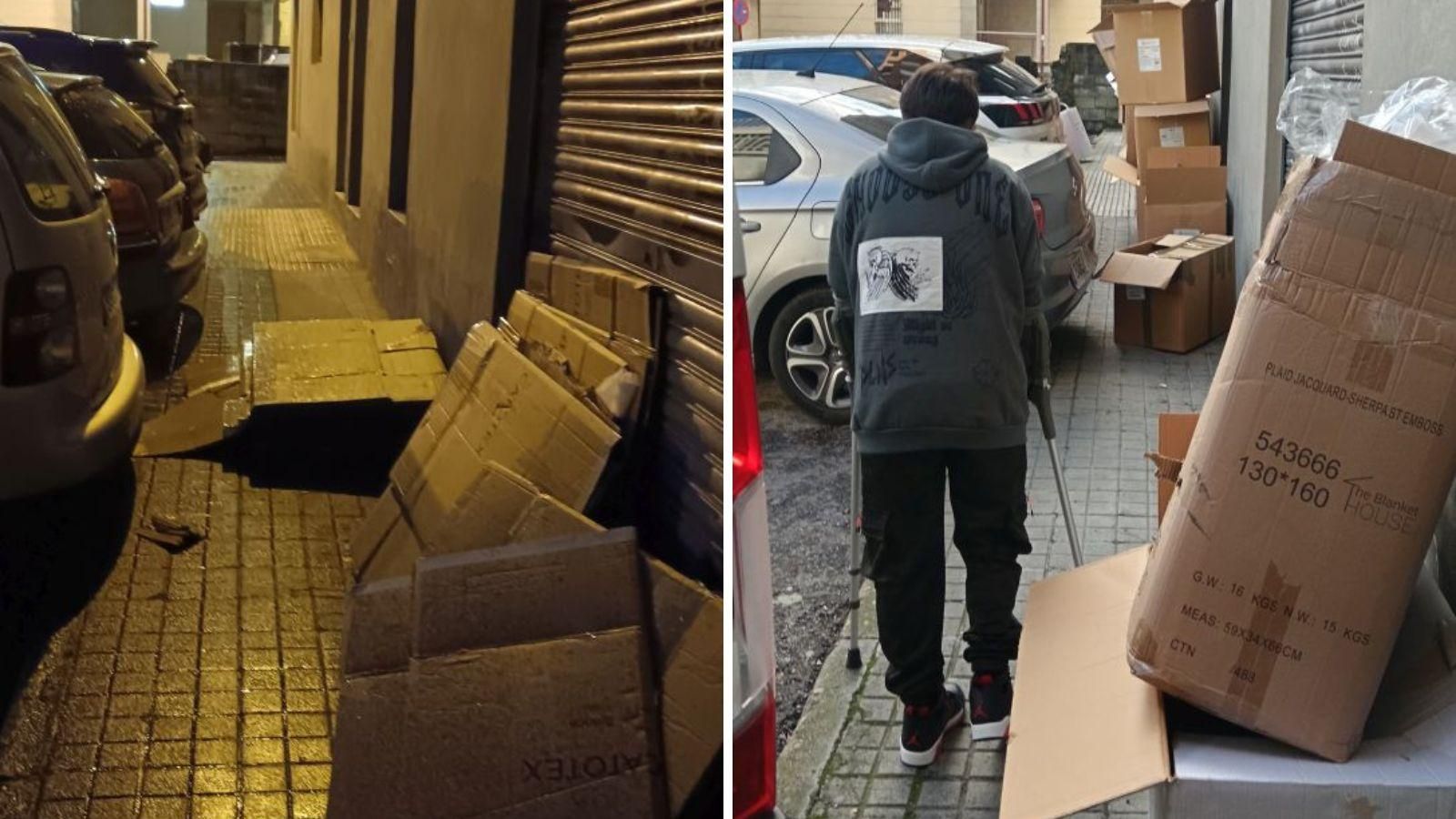 Uso privativo de acera en rúa Carriarico