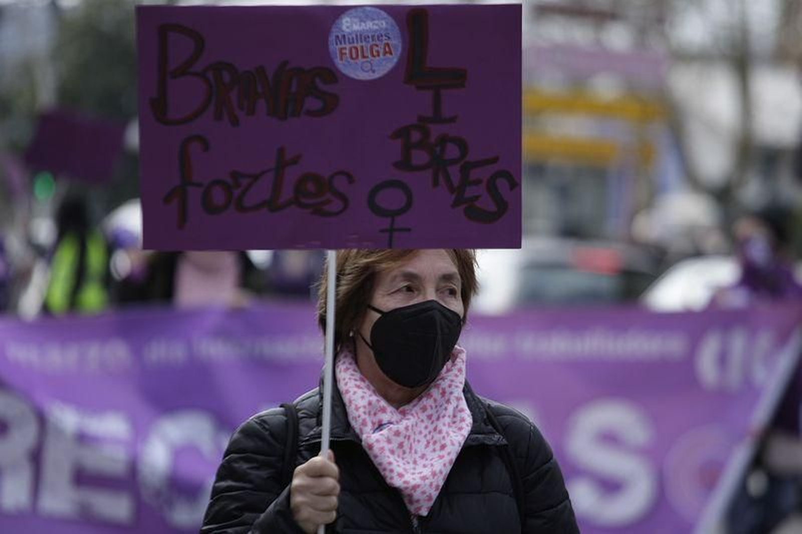 Manifestación de la CIG por las calles de Ourense por el 8M (MIGUEL ÁNGEL).