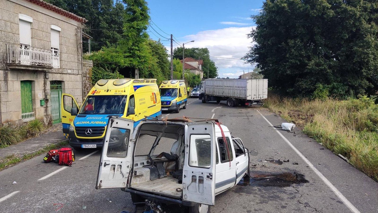 Accidente en Bouzas, Vilamarín.