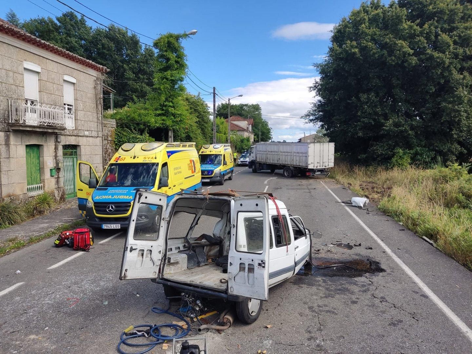 Accidente en Bouzas, Vilamarín.