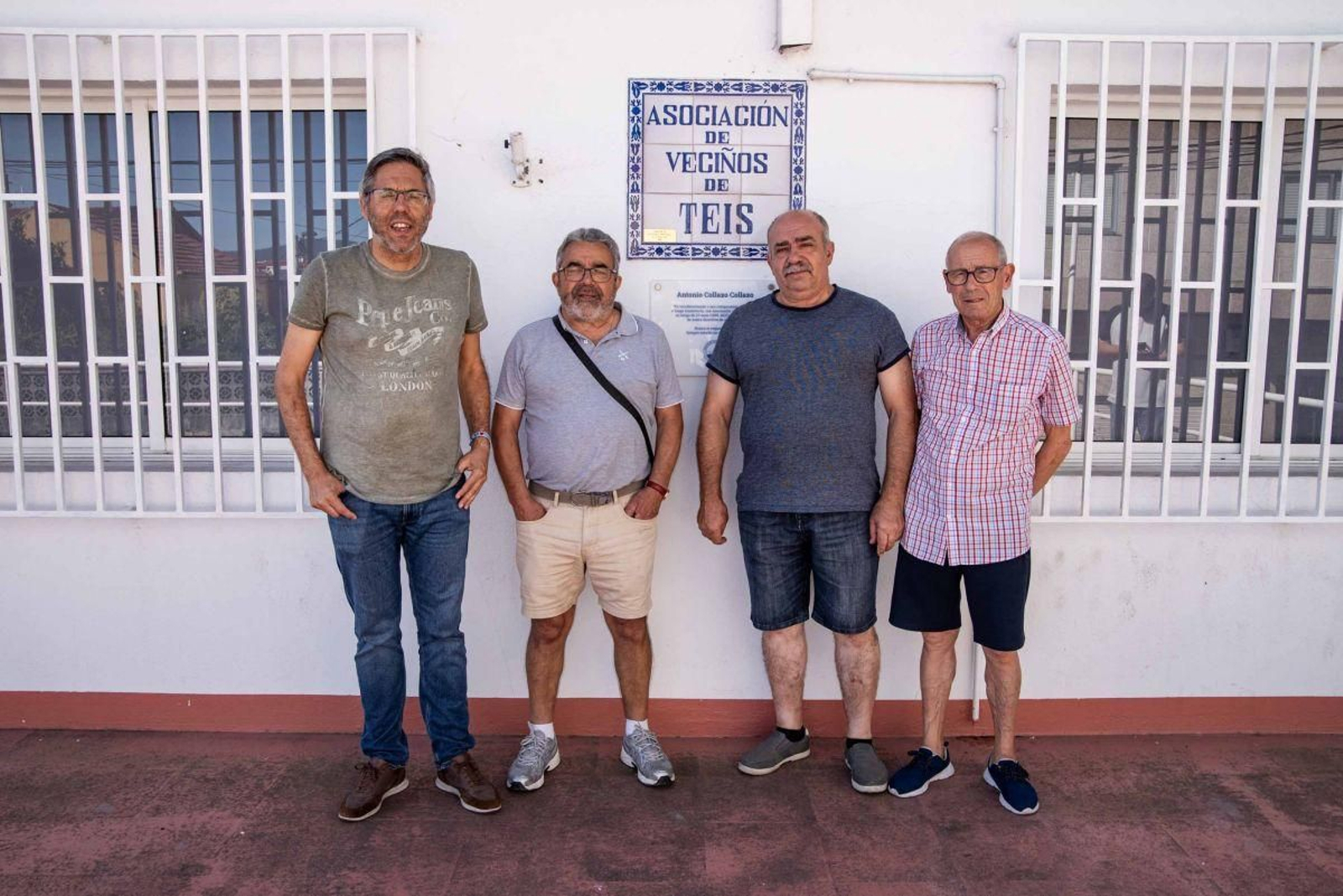 De izquierda a derecha: Anxo Iglesias, Toño Martínez “Toñito”, Julio González y Manuel Alonso “Moure”