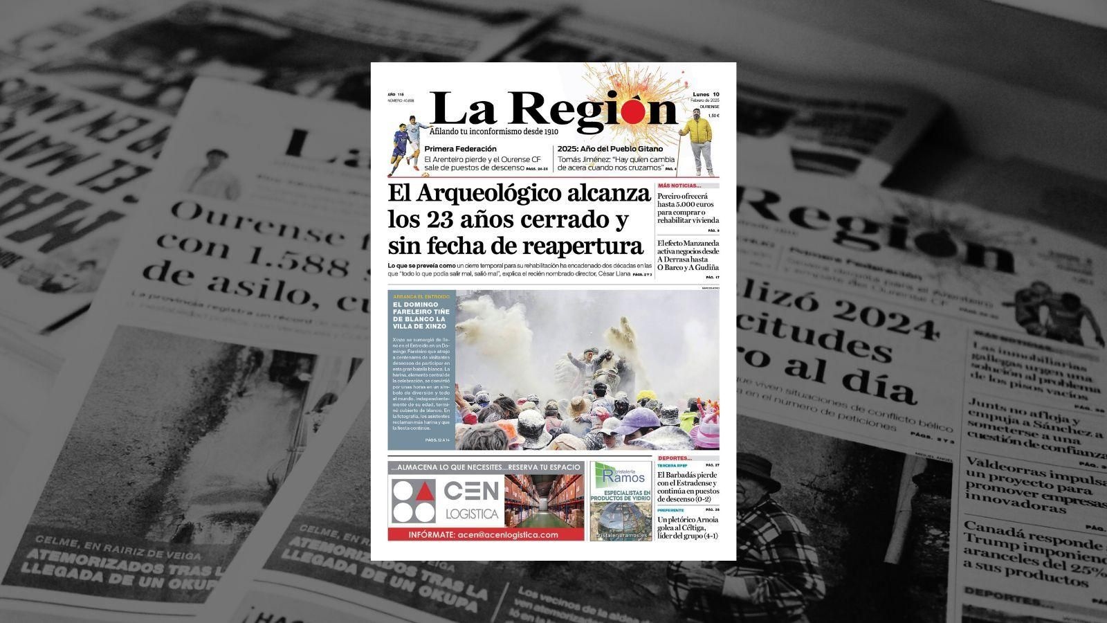La portada de La Región