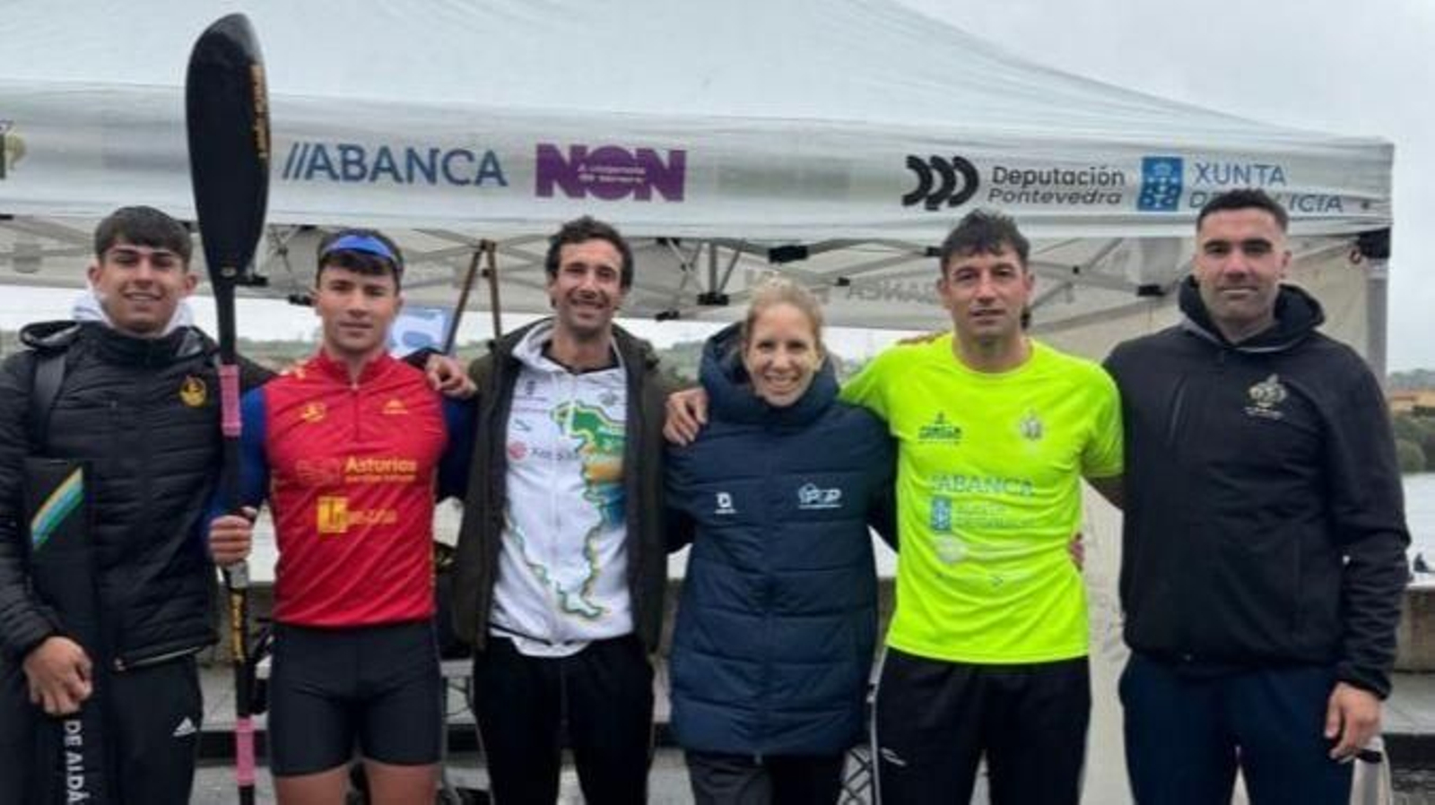 La representación del Ría de Aldán en el primer selectivo sprint de la temporada, en Trasona.