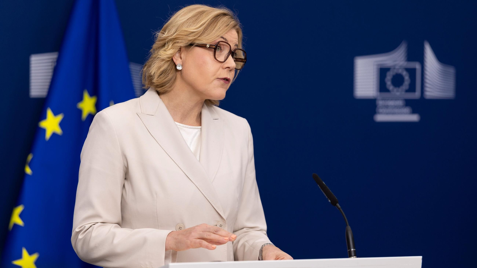 La encargada de Soberanía Tecnológica, Seguridad y Democracia de la Comisión Europea, Henna Virkkunen.