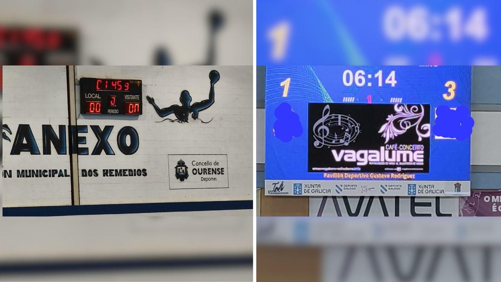 Diferencia entre los distintos pabellones de Ourense