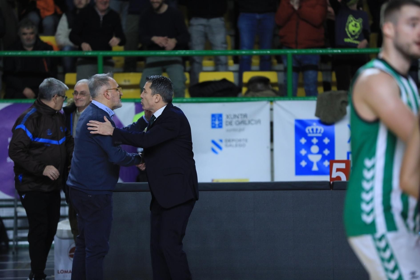Moncho López y Gonzalo García de Vitoria, en el Pazo.