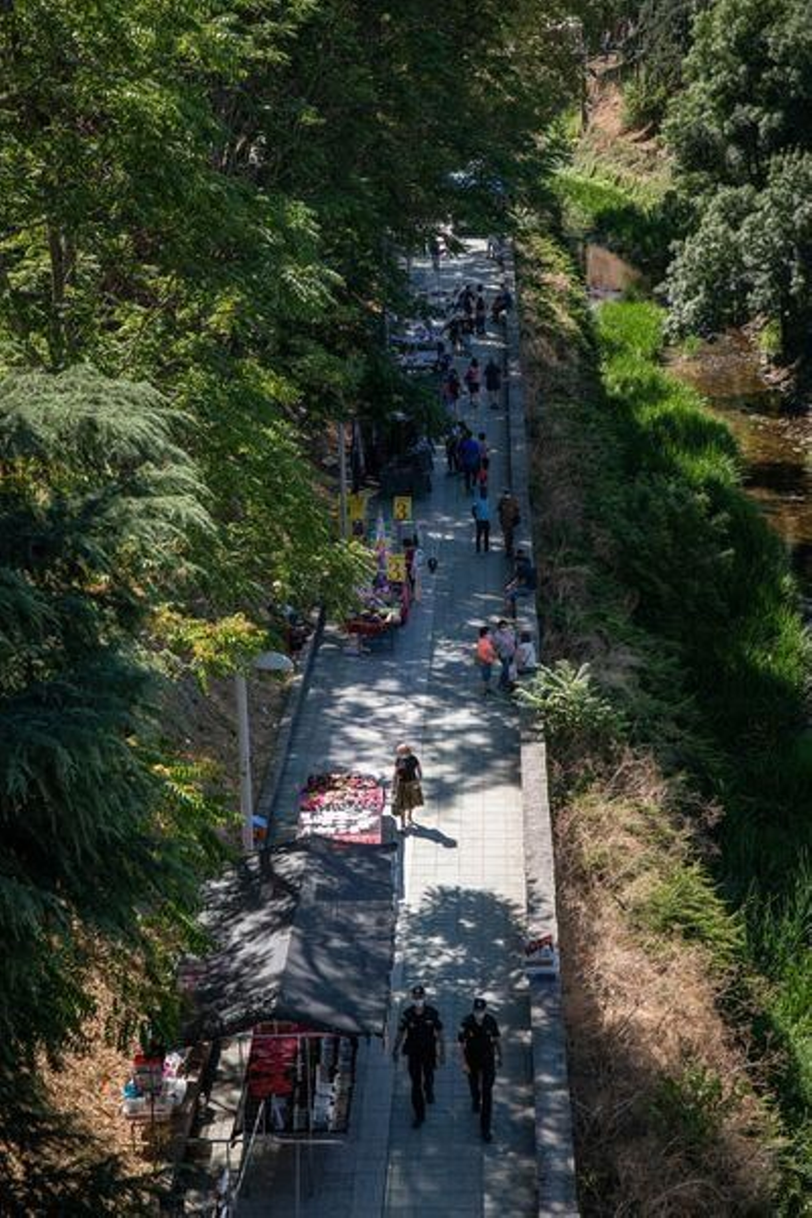 La feria de Ourense, con medidas de prevención del coronavirus (ÓSCAR PINAL).