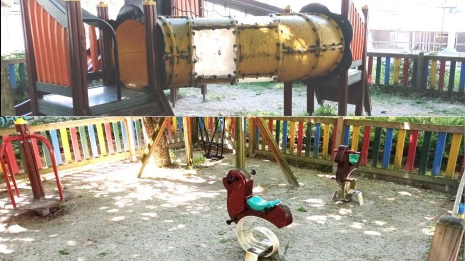 Desperfectos en parques