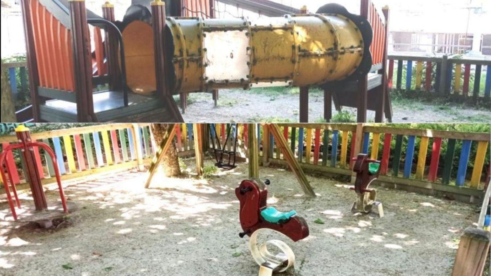 Desperfectos en parques