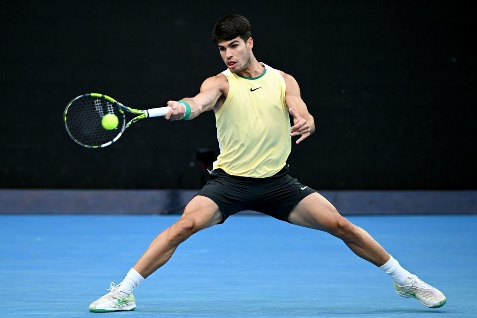 La derecha de Alcaraz, demoledora, tuvo además un alto nivel de precisión ante Kecmanovic.