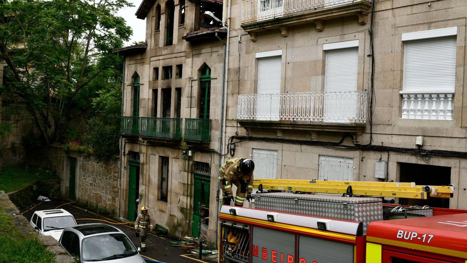 Así quedó la antigua Casa de Baños de Ourense tras el incendio