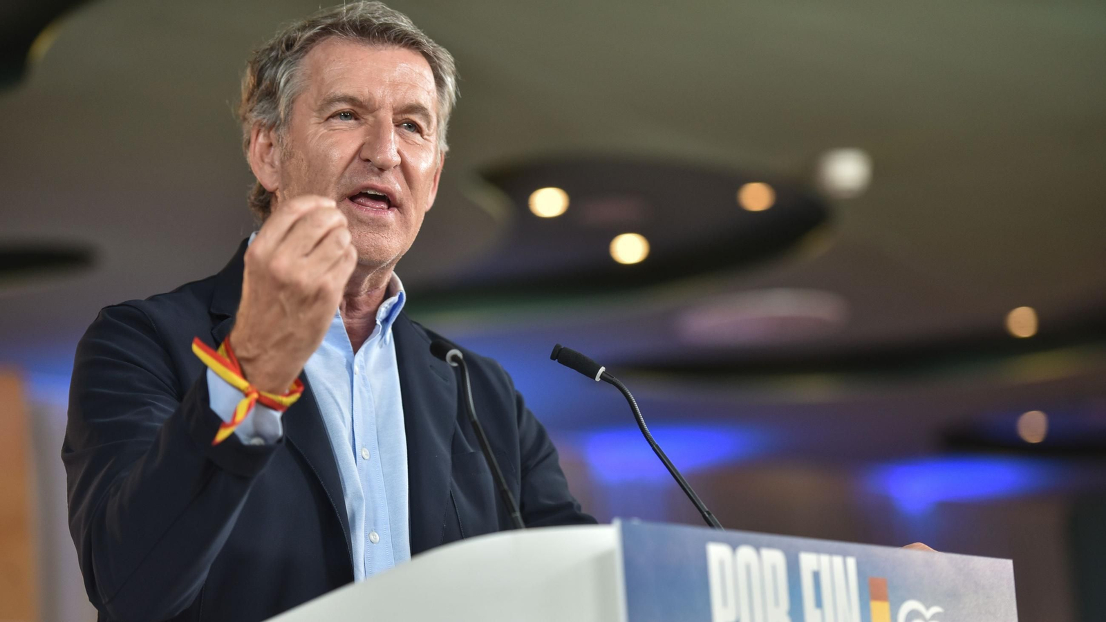 El presidente del Partido Popular, Alberto Núñez Feijóo