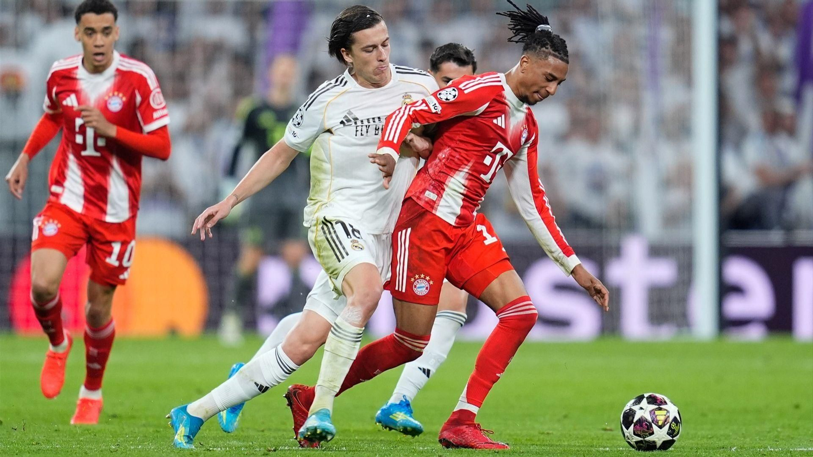 Olise fue un peligro constante en el partido disputado en el Bernabéu.