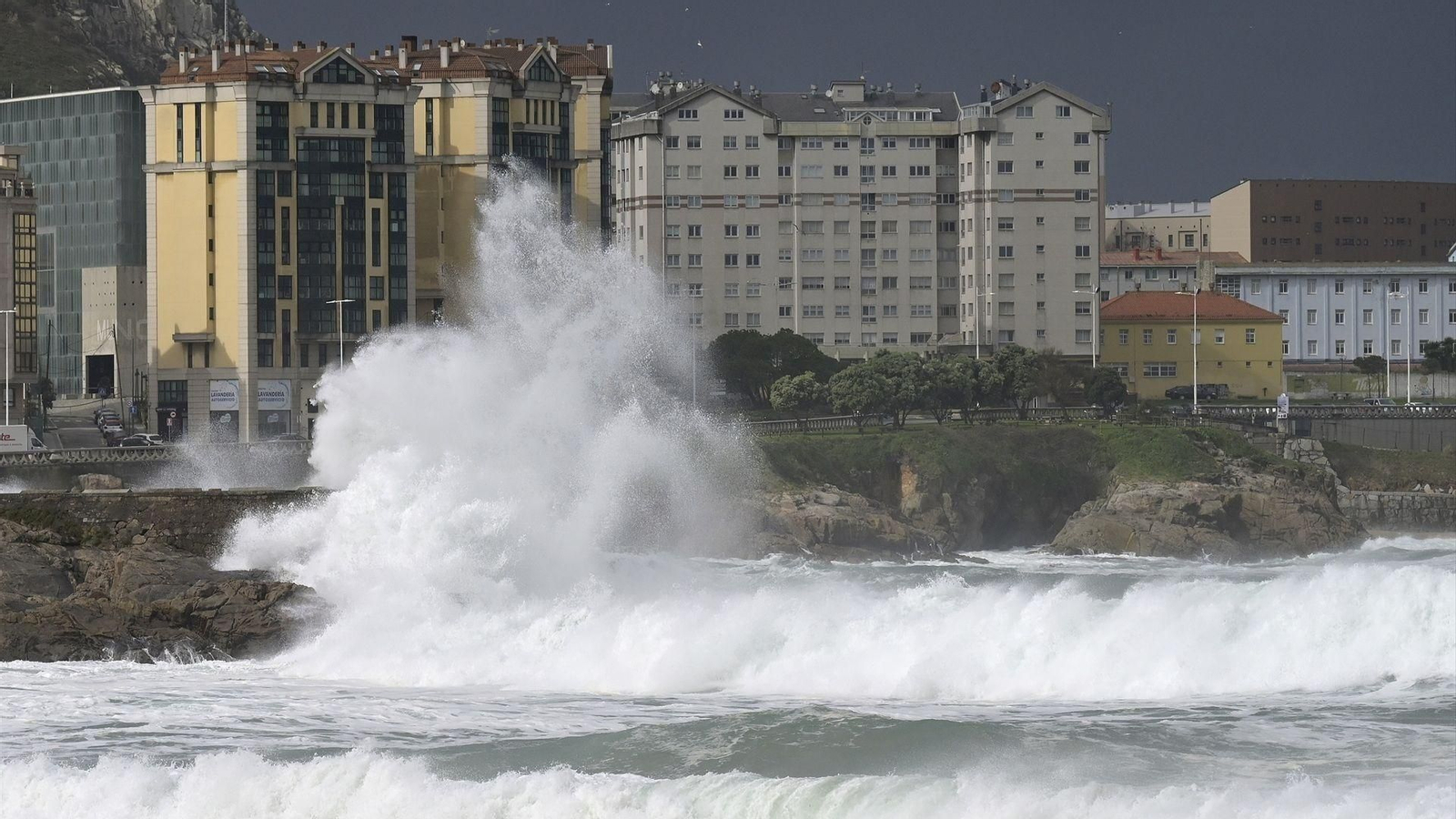 Edificaciones en el litoral gallego.