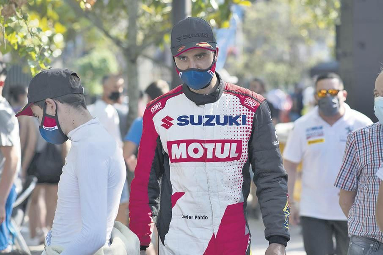 Javier Pardo, tras la prueba.