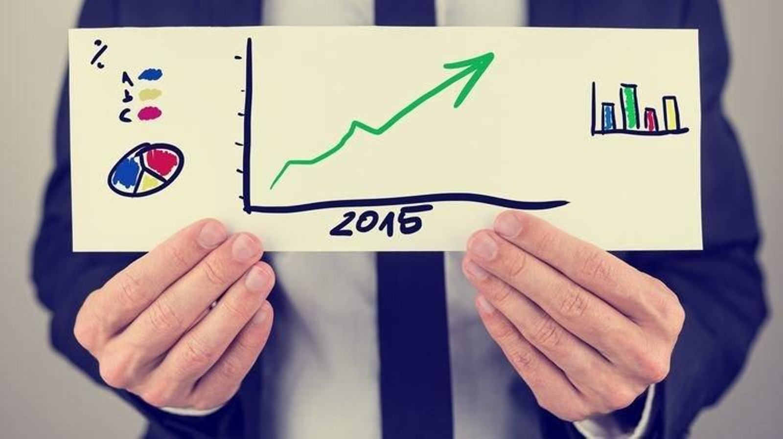 Gráfico de negocio financiero.