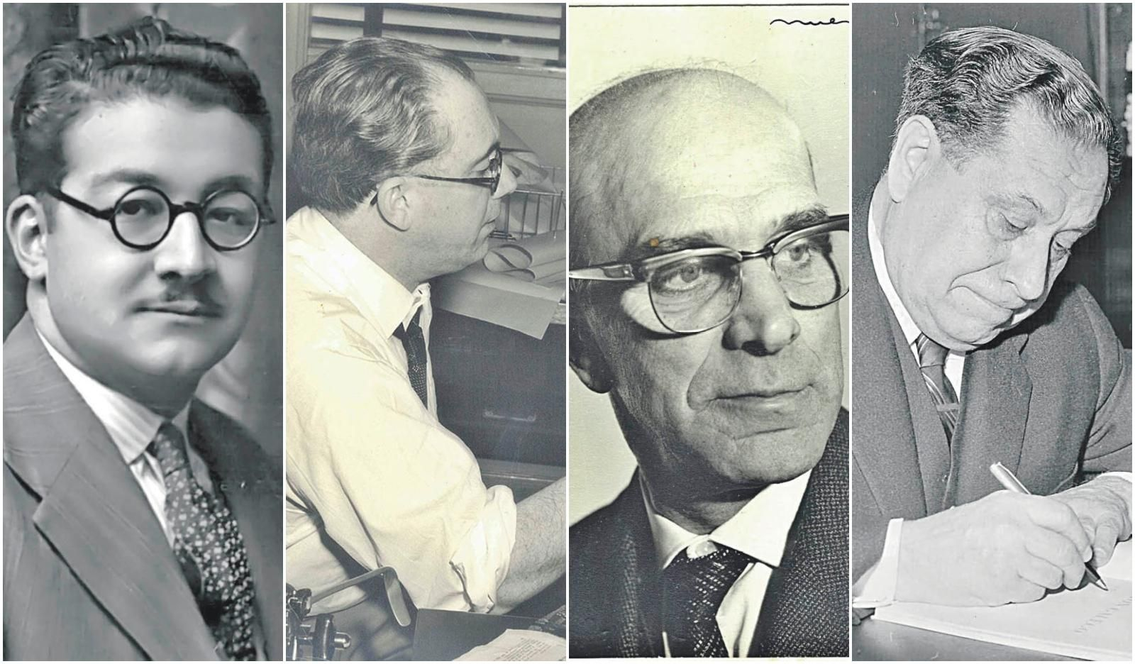 Os ourensáns do “Galician Programme”: Alexandre Raimúndez (Xavier Fernández), Fernández Armesto (Augusto Assía), Eleuterio González (Leuter) e X. Ramón Fernández-Oxea (Ben-Cho-Shey).