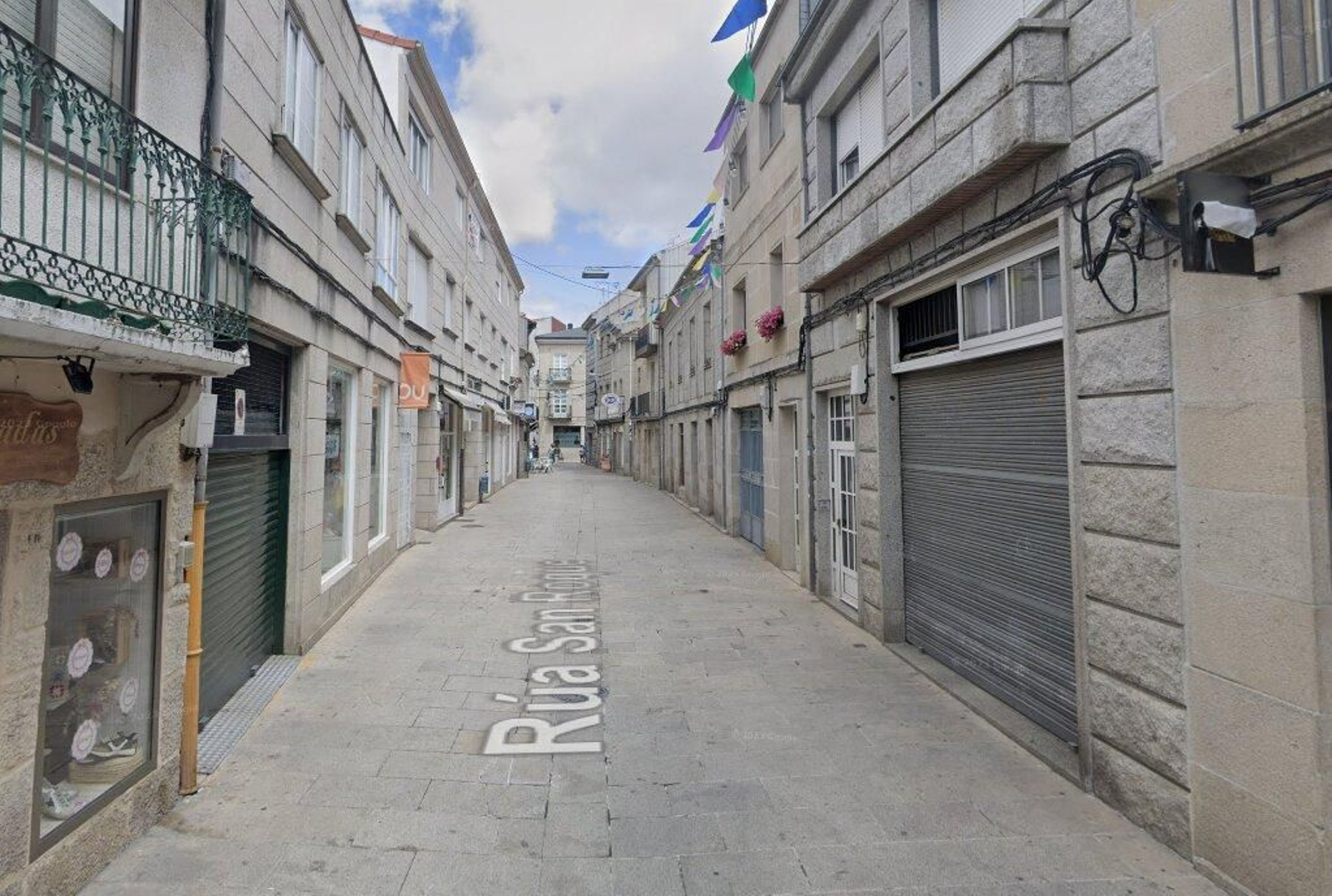 Calle San Roque en Xinzo de Limia.