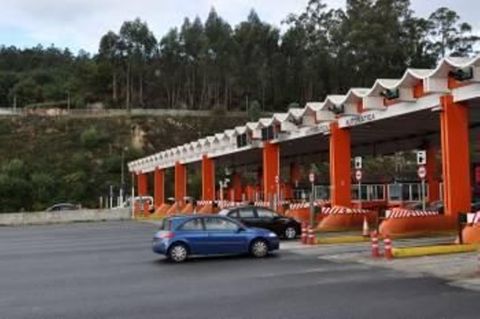 Un peaje en la AP-9.