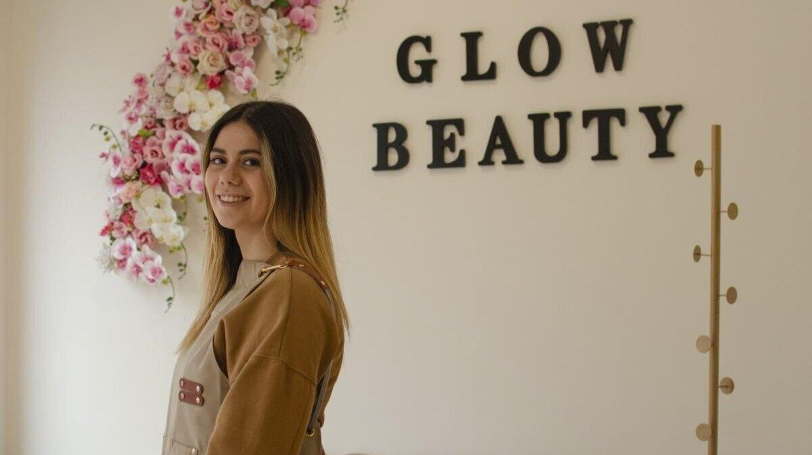 Carolina Barroso en Glow Beauty, su proyecto personal. (Foto: Lucía Otero)
