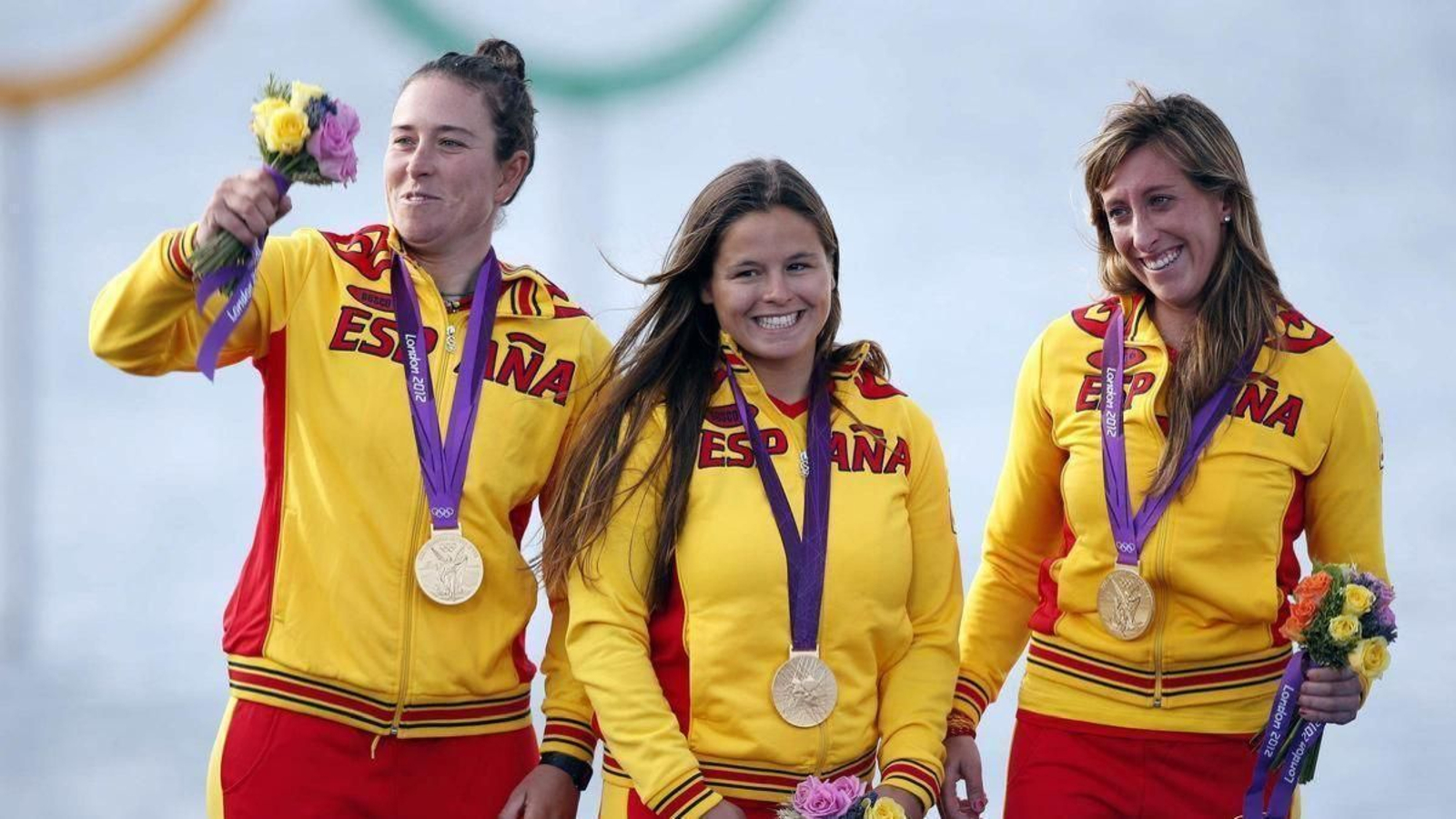 Echegoyen y Toro, con su oro olímpico.