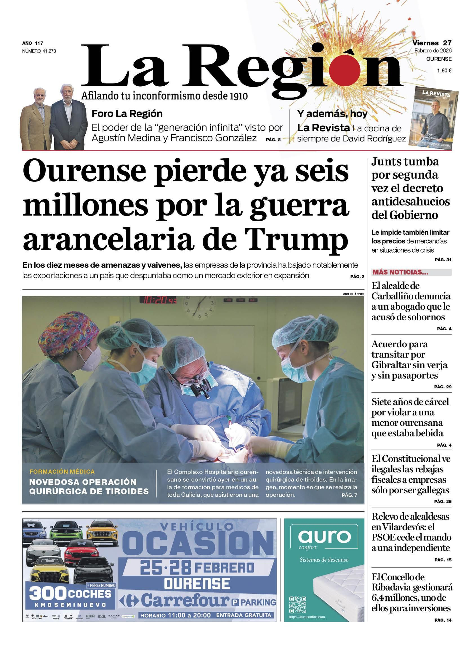 La portada de hoy.