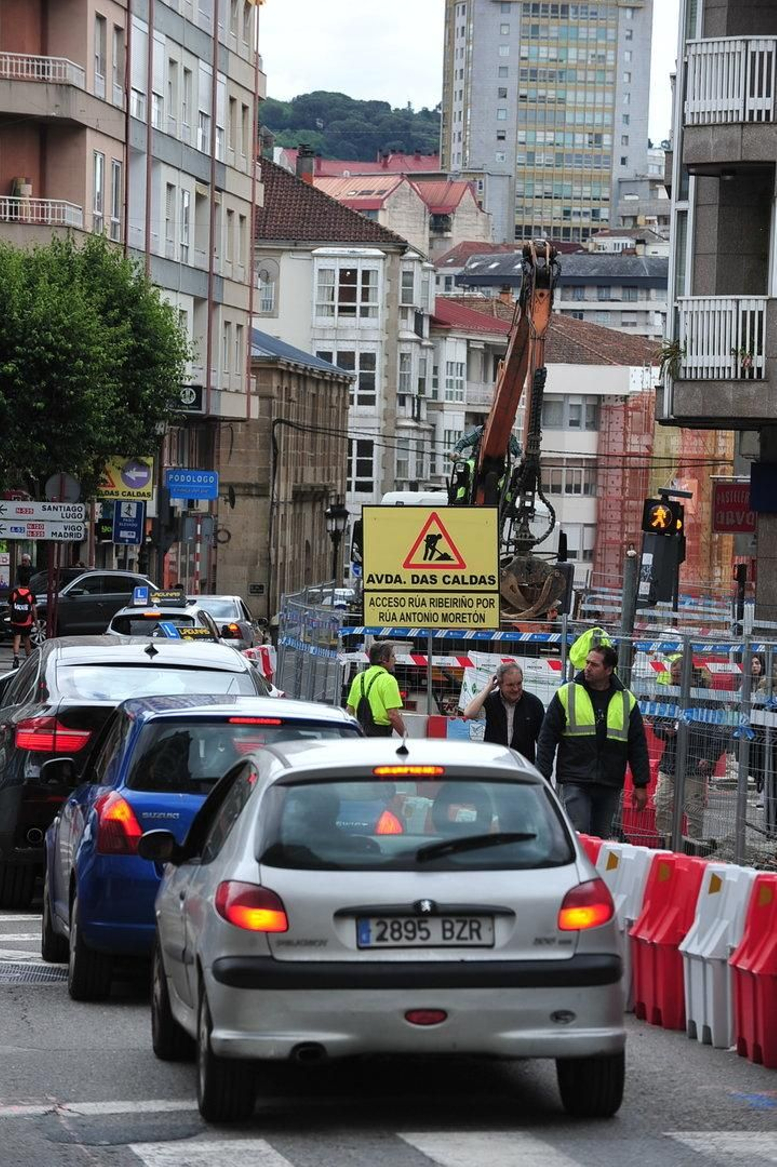 La Avenida das Caldas, en obras desde hace meses.
